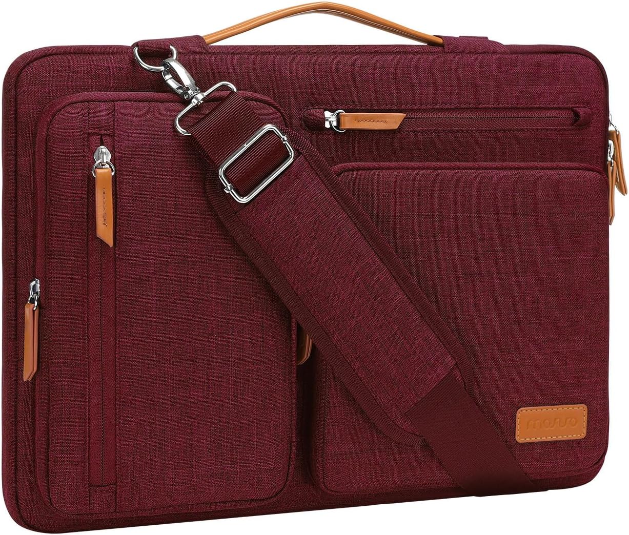 MOSISO 360 Protective Laptop Shoulder Bag,15-15.6 inch Computer Bags Compatible with MacBook Pro 16
