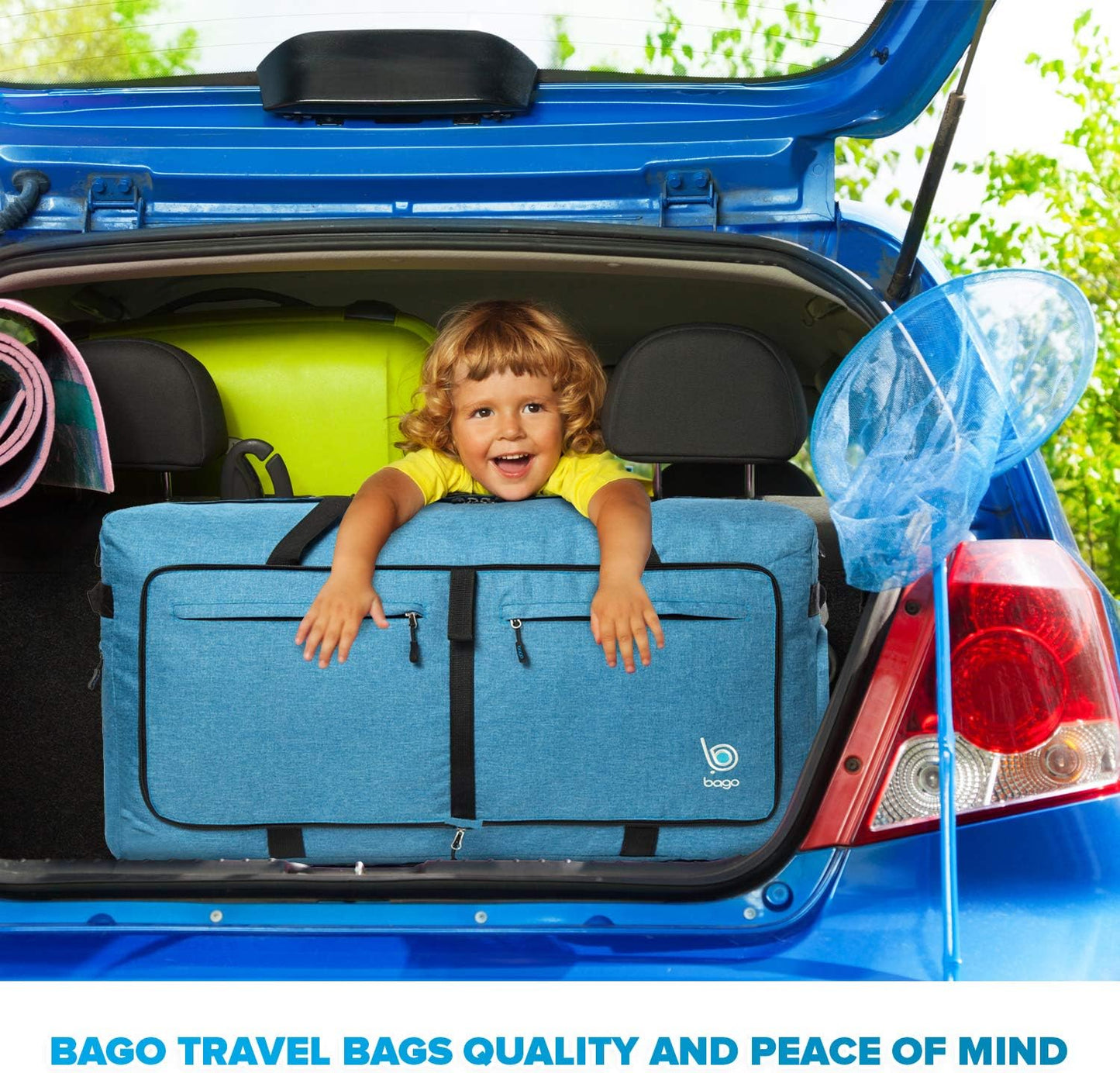 Bago Big XXL Foldable Duffel Bags for Traveling Women & Men - 140L Packable Duffle Bag for Travel