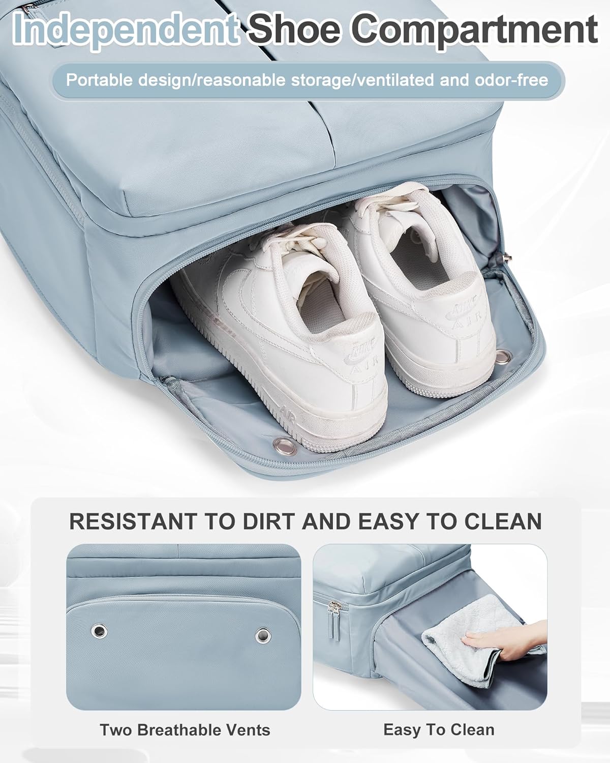 Large Travel Backpack Carry On Flight Approved for Women Men Carry On Backpack for Airplanes Mochila De Viaje Suitcase Backpack for Travel Personal Item Backpack Blue