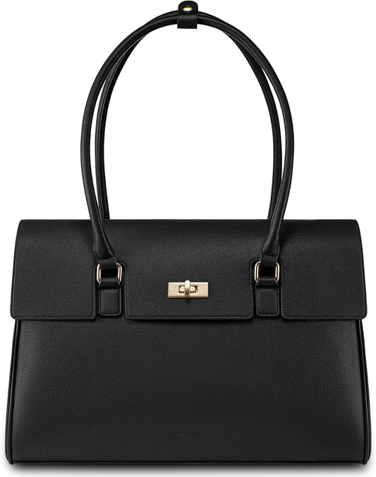 LOVEVOOK Laptop Bag for Women Work Tote Messenger Bag Waterproof Business Office Professional Handbag Shoulder Bag