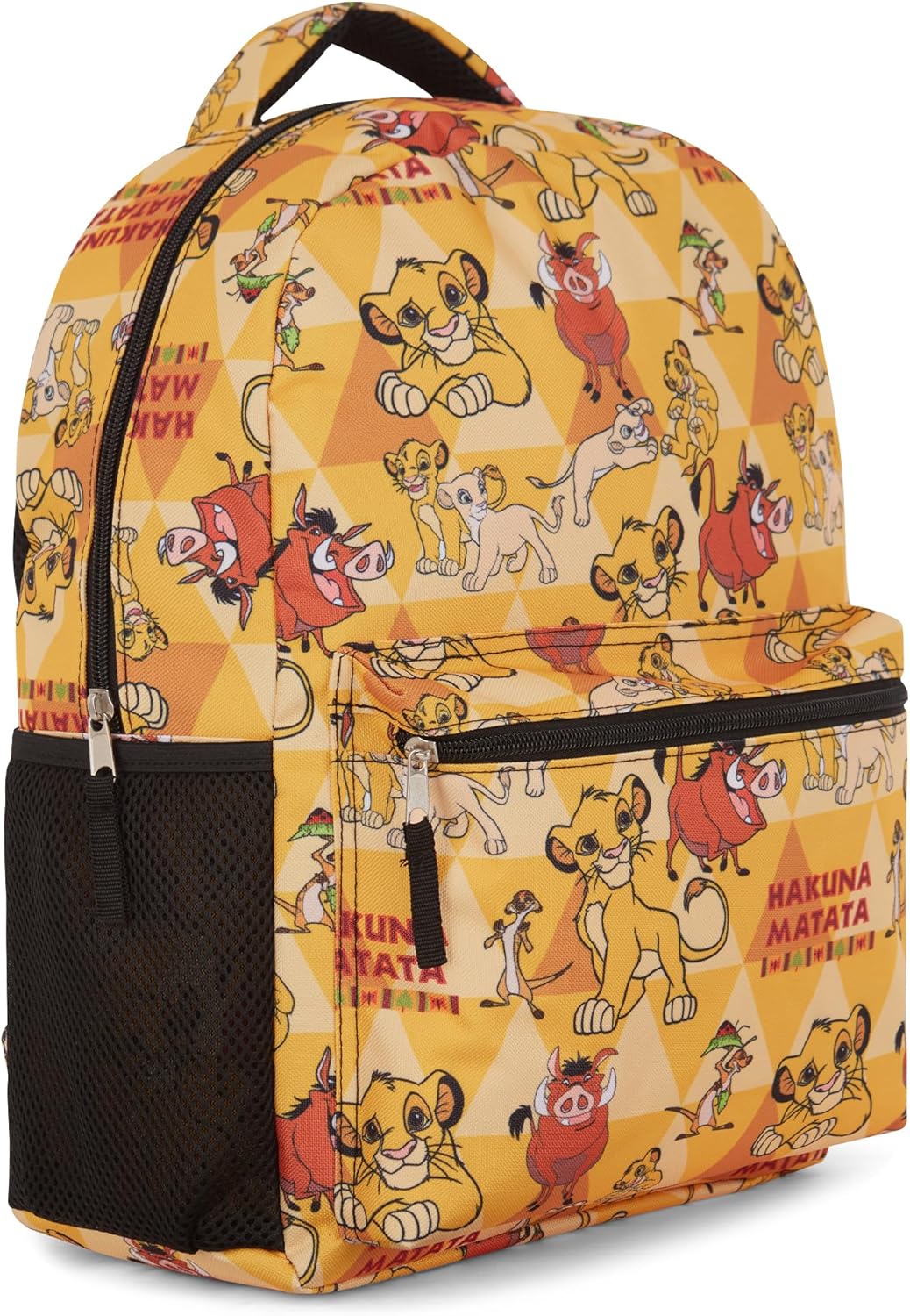 Disney The Lion King Kids Backpack - Hakuna Matata Adventure - Simba, Mufasa, Scar, Timon, and Pumbaa - Backpack for Boys, Girls, Toddlers, Kids, Adults