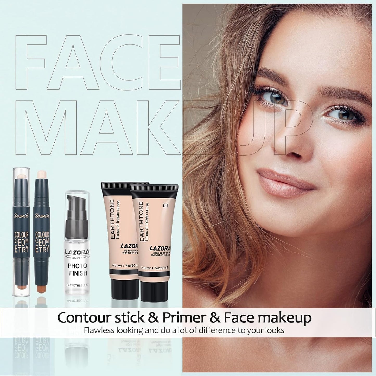 Makeup Kit for Teens for Makeup Set for Teenagers 14-16 Includes 20 Colors Eyeshadow Palette Makeup Kit for Girls 10-12 Eyeliner Stamp Gift Set