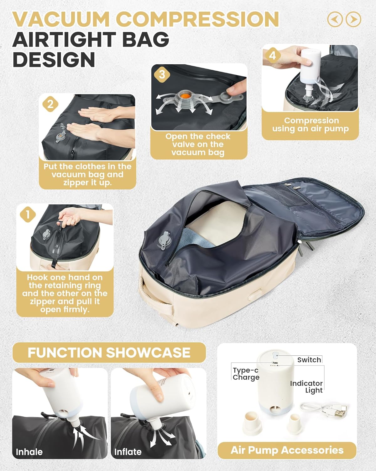 WONHOX Large Travel Backpack Carry on Flight Approved Laptop Work Business Backpack for Women Men Mochila de Viaje