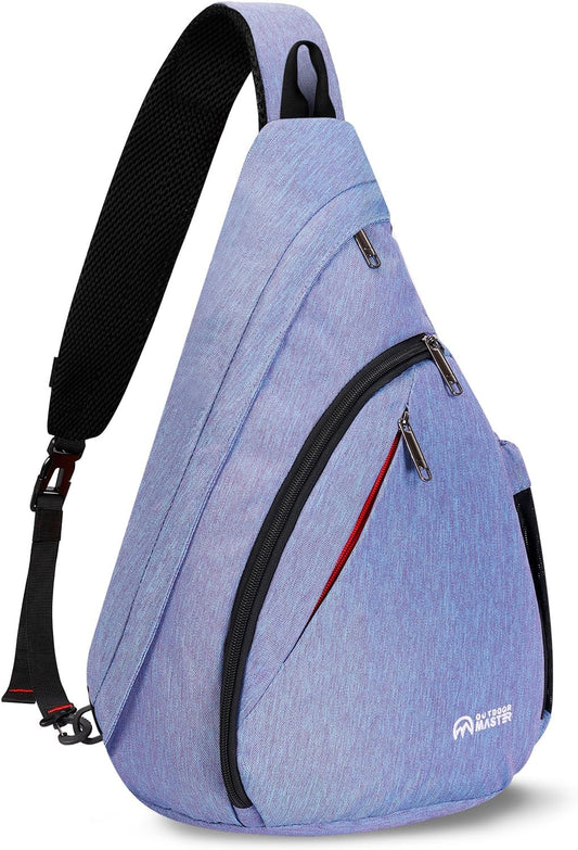 OutdoorMaster Sling Bag, Hiking Daypack, Crossbody Shoulder Chest Urban Outdoor Travel Backpack for Women & Men