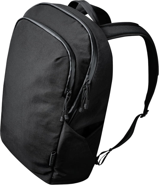 ALPAKA Bravo Backpack 23L - Laptop Backpack Fits 16 Inch Computers, Water Bottle Holders, Fleece Lined Protection, Business Commuter Bag, Weatherproof Black Axoflux Material