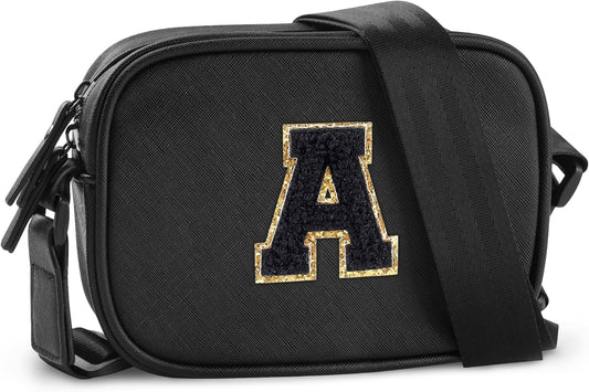 Cross Body Fanny Pack for Women, Fashion Waist Packs, Crossbody Bags, Belt Bag with Adjustable Strap (Black A)
