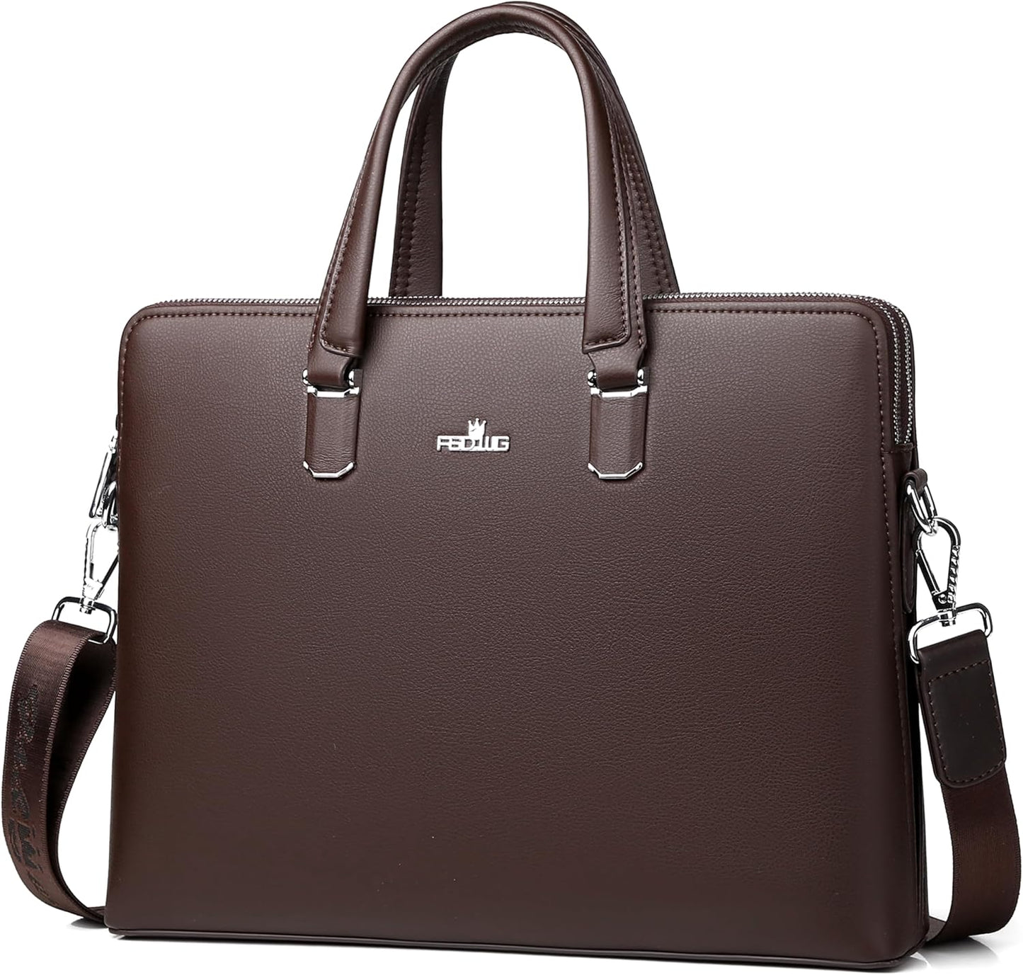FSD.WG Men's Business Bag, Lightweight, Job Hunting Bag, Men's, Leather, Commuting Bag, A4, Large Capacity, Brand