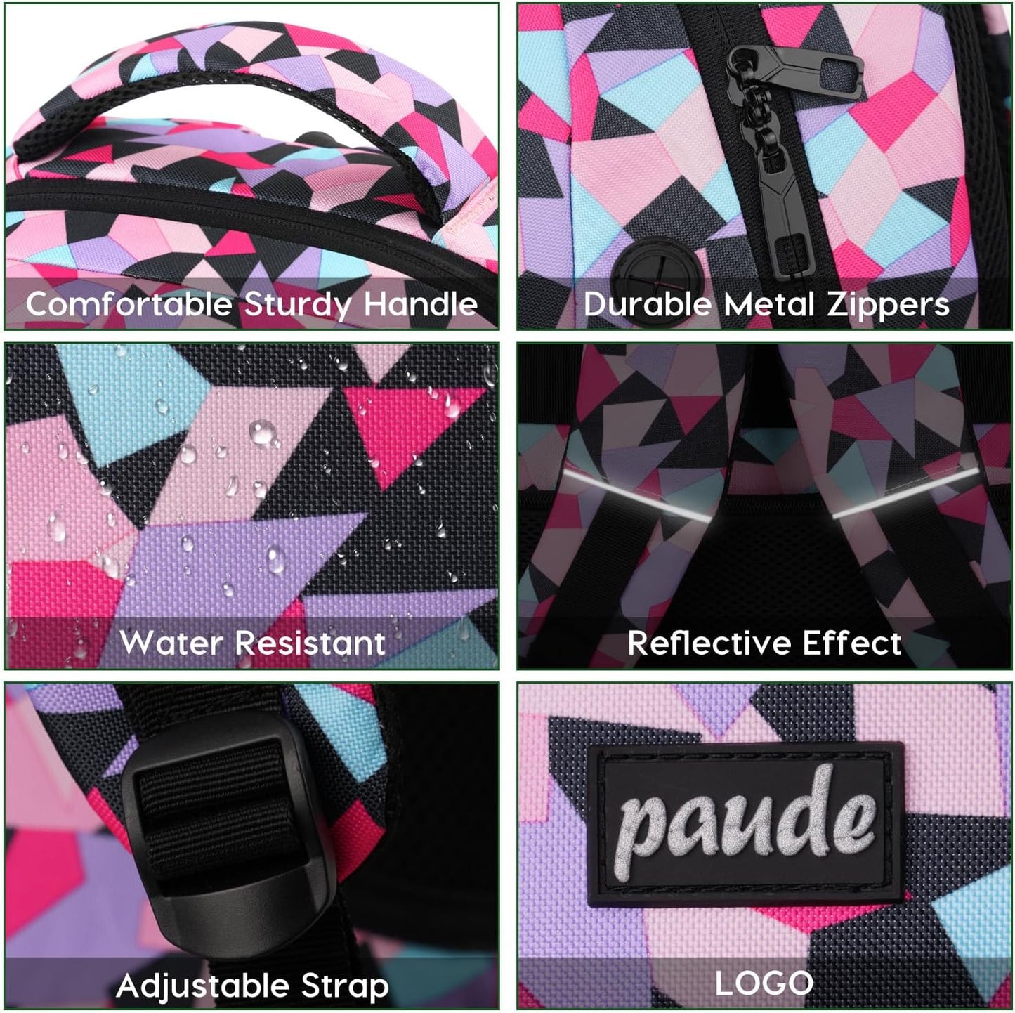 Paude Backpack for Teen Girls & Women - School & Travel Laptop Bookbag for City Trip & Office