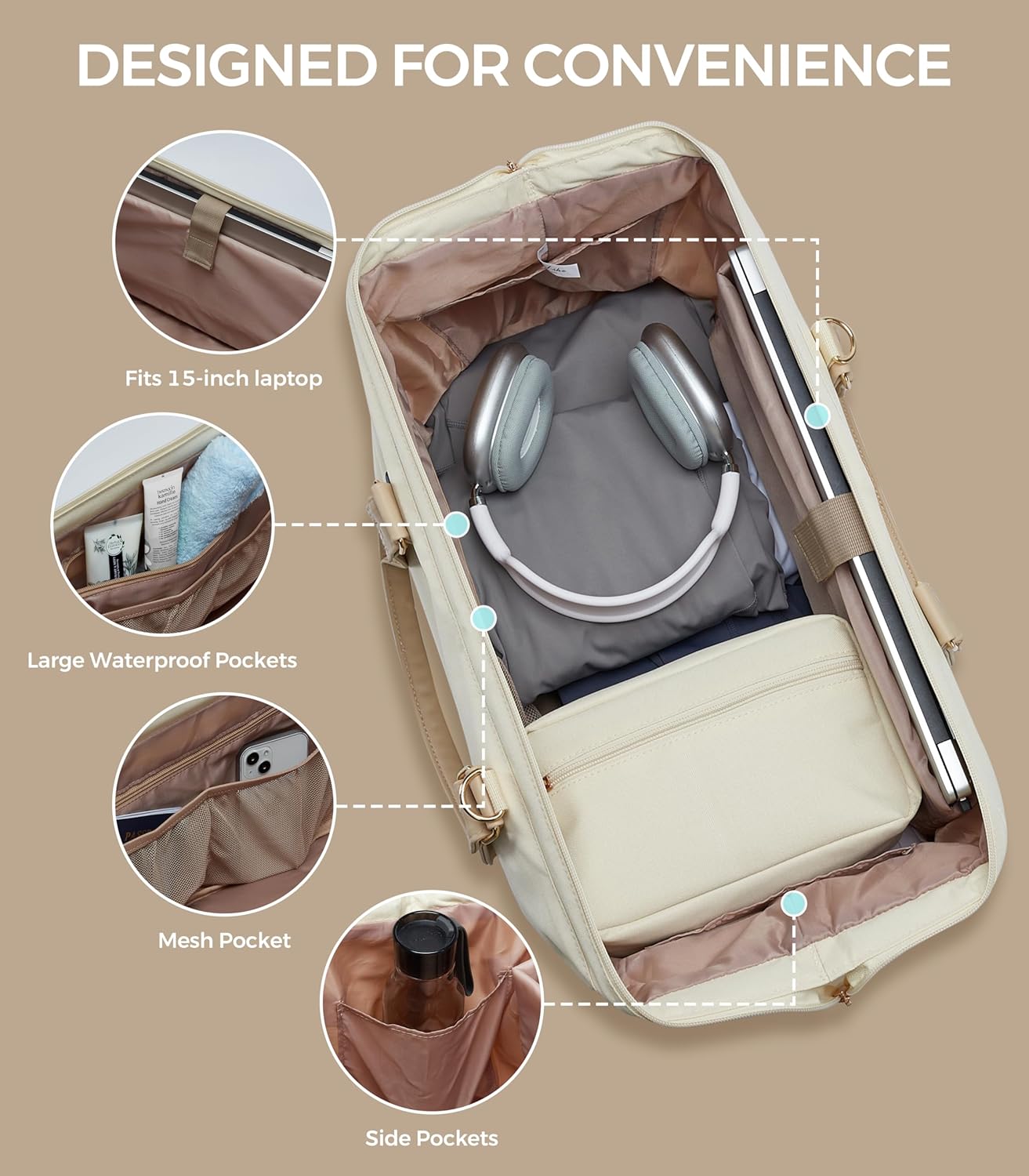 Weekender Bags for Women, Large Travel Duffel Bag with Shoes Compartment, Carry On Overnight Tote Bags with Toiletry Bag