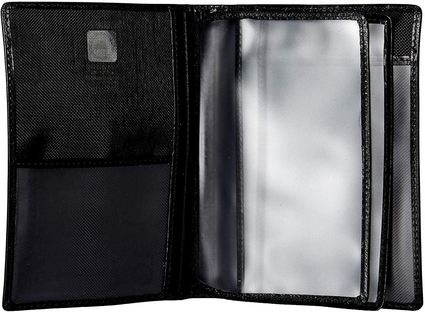 Tony Perotti Unisex Italian Bull Leather Executive Bifold Passport Cover Case in Black