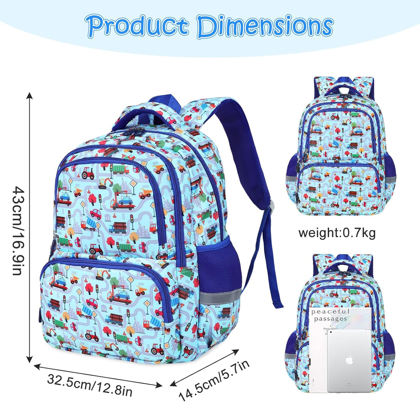 Kids Backpack for Boys Girls Children Bookbags for Preschool Elementary Middle School Lightweight Teen School Bags Backpacks