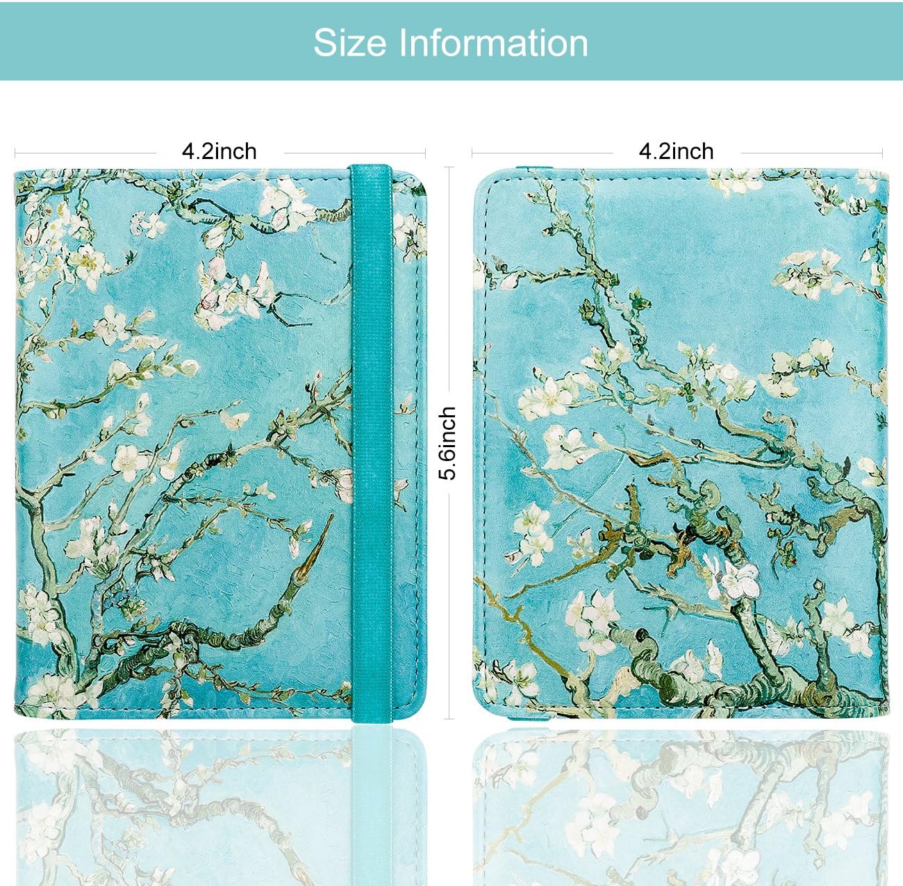 WALNEW Passport Holder for Travel, RFID Passport Cover Wallet for Women Men, PU Leather Passport