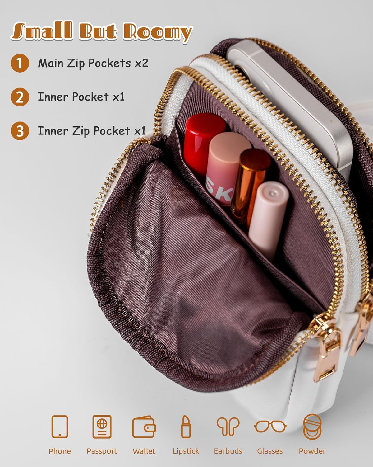 Birthday Gifts for 8-12, 13-19 Year Old Daughter Granddaughter, Lightweight Cell Phone Crossbody Bag, Durable Mini Shoulder Bag, Leather Waterproof Side Purse, Teen Girl Gifts Trendy Stuff