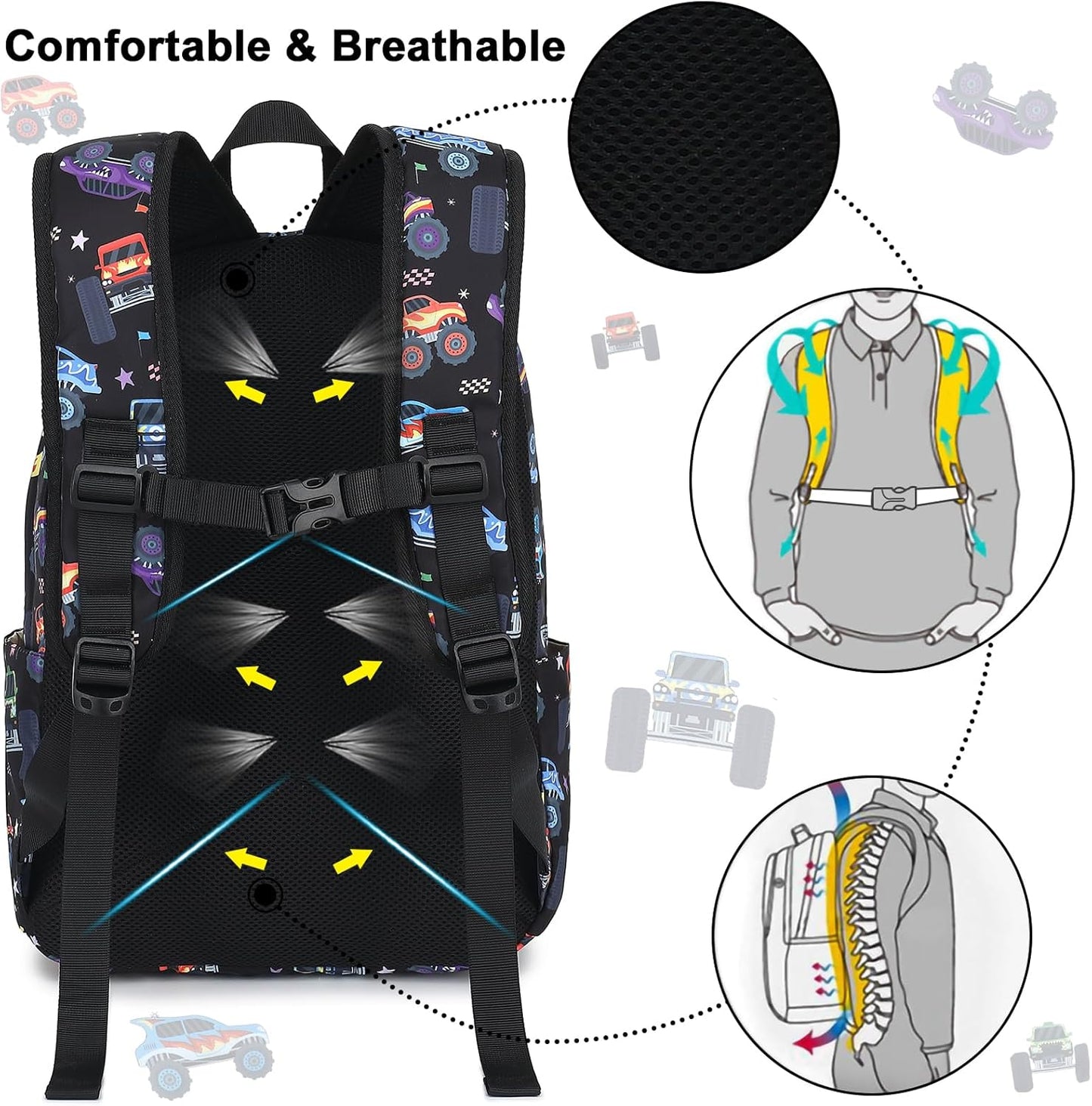 CAMTOP Preschool Backpack for Kids Boys Girls Toddler Backpack Kindergarten School Bookbags for Age 3-8