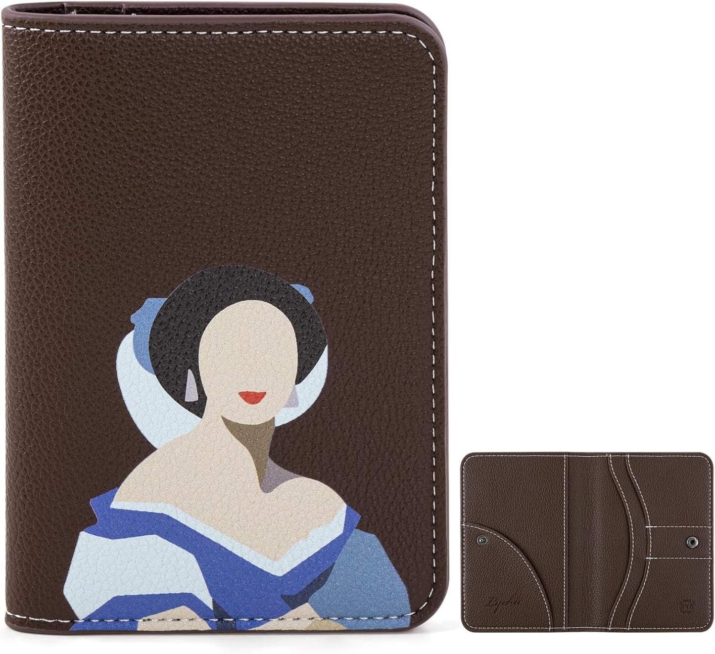 Lychii Passport Holder, Slim Passport Cover Travel Wallet with RFID Blocking, PU Leather Protector Pouch Protective Case for Passports, Boarding Pass, ID Cards