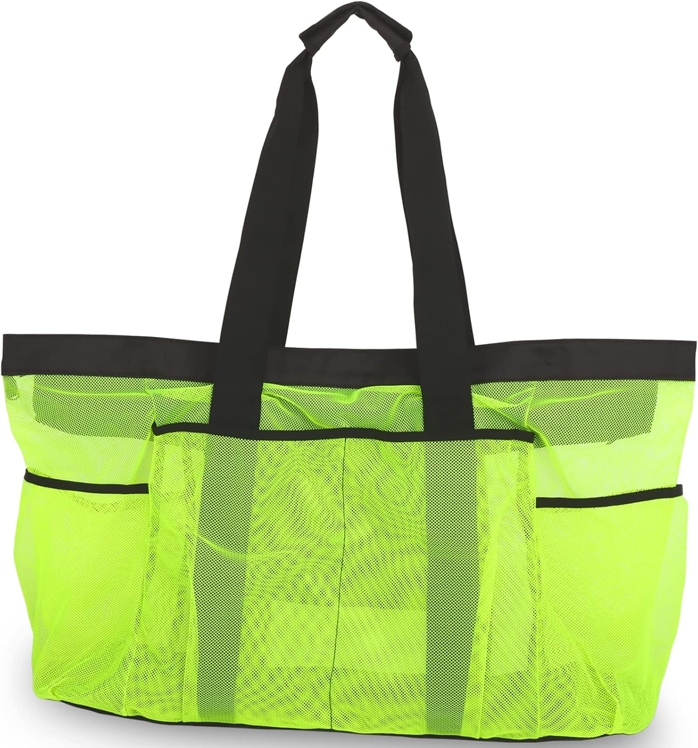 Extra Large Beach Bag Mesh Tote with Zipper and Pockets Ideal for Your Family Cruise/Beach Vacation Essentials
