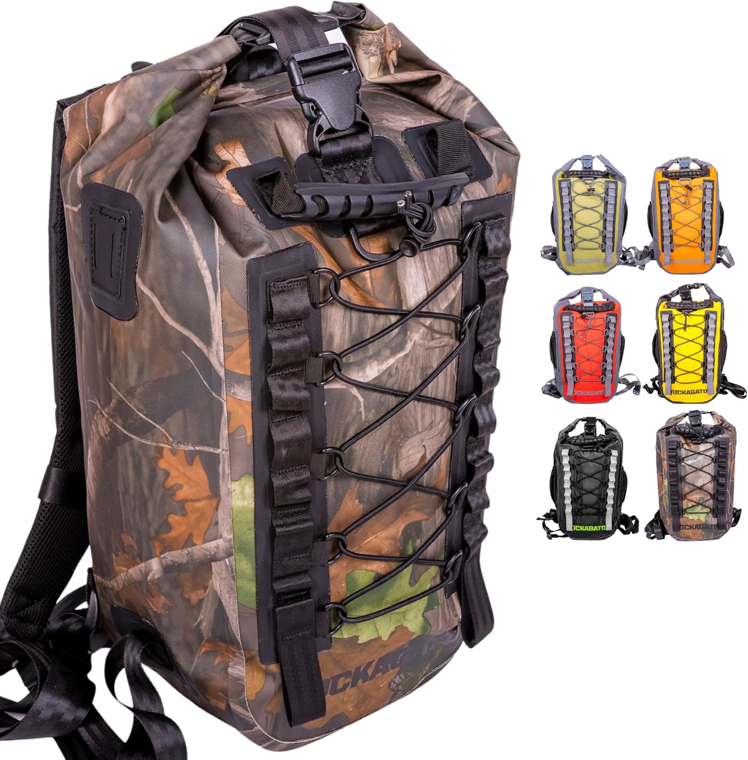 Rockagator Waterproof Backpack - HYDRIC Series Water Proof Floating Dry Bag River Pack (Camo, 25 L)