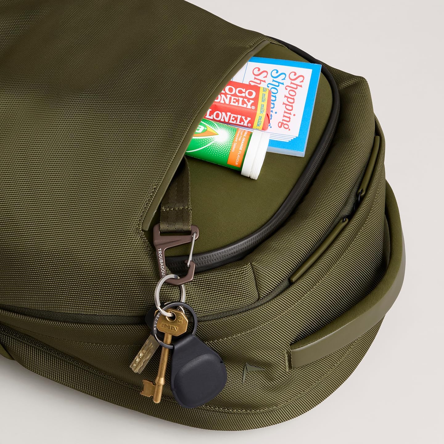 Troubadour Neo Backpack - 22L Lightweight Laptop Backpack - Ergonomic & Water Resistant - Versatile Style for Work and Travel - Bronzed Olive