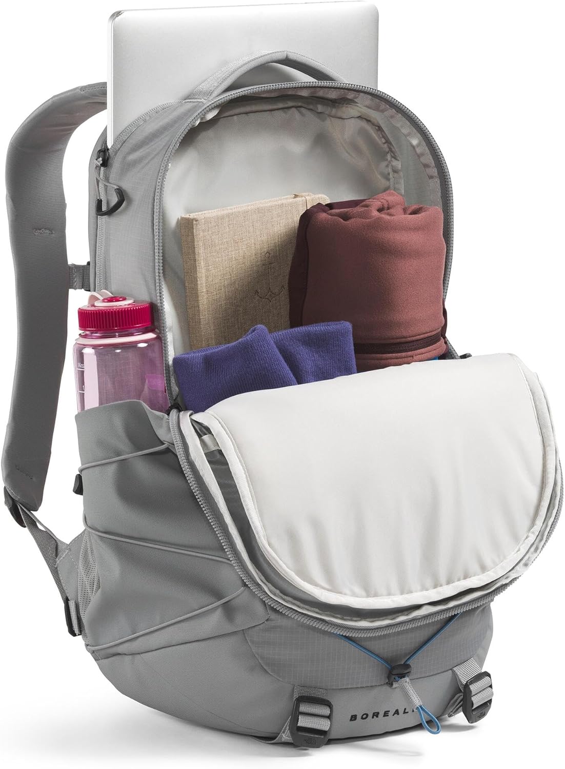 The North Face Borealis Commuter Laptop Backpack | Water Repellent Finish, 16" Laptop Sleeve, Large Main Compartment for Everyday Carry, Concrete, One Size