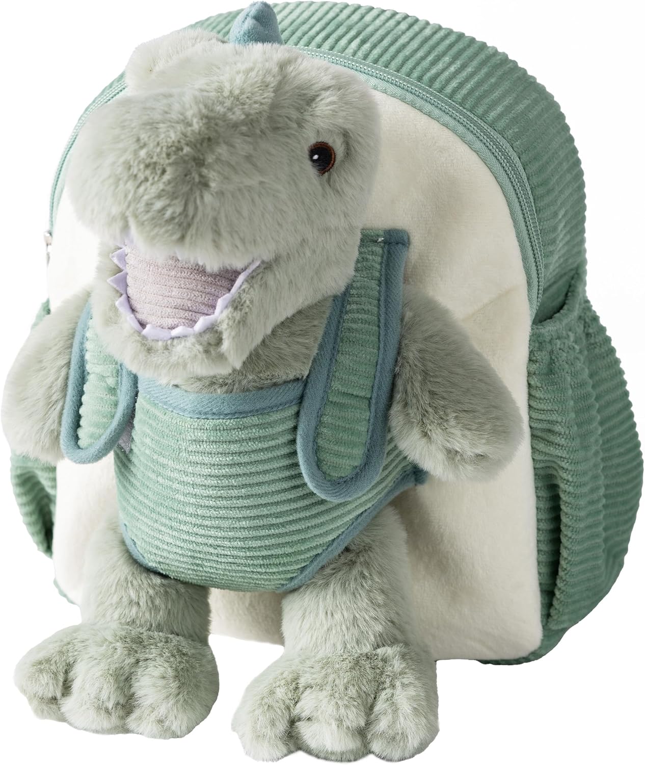 Moonkie Hug & Go Dinosaur Toddler Backpack – Soft Plush Bag with Take-Along Toy for Boys Aged 2–4 | Ideal for Daycare | Travel & Birthday Gifts for 3-Year-Old Kids
