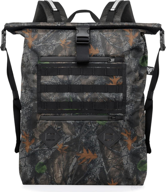 Xtreme Sight Line ~ AQUA RT ~ Large Water-Proof Faraday Backpack for Laptops, Tablets, and Mid-Size Electronics ~ Tracking/Hacking Defense ~ Backwoods Camo