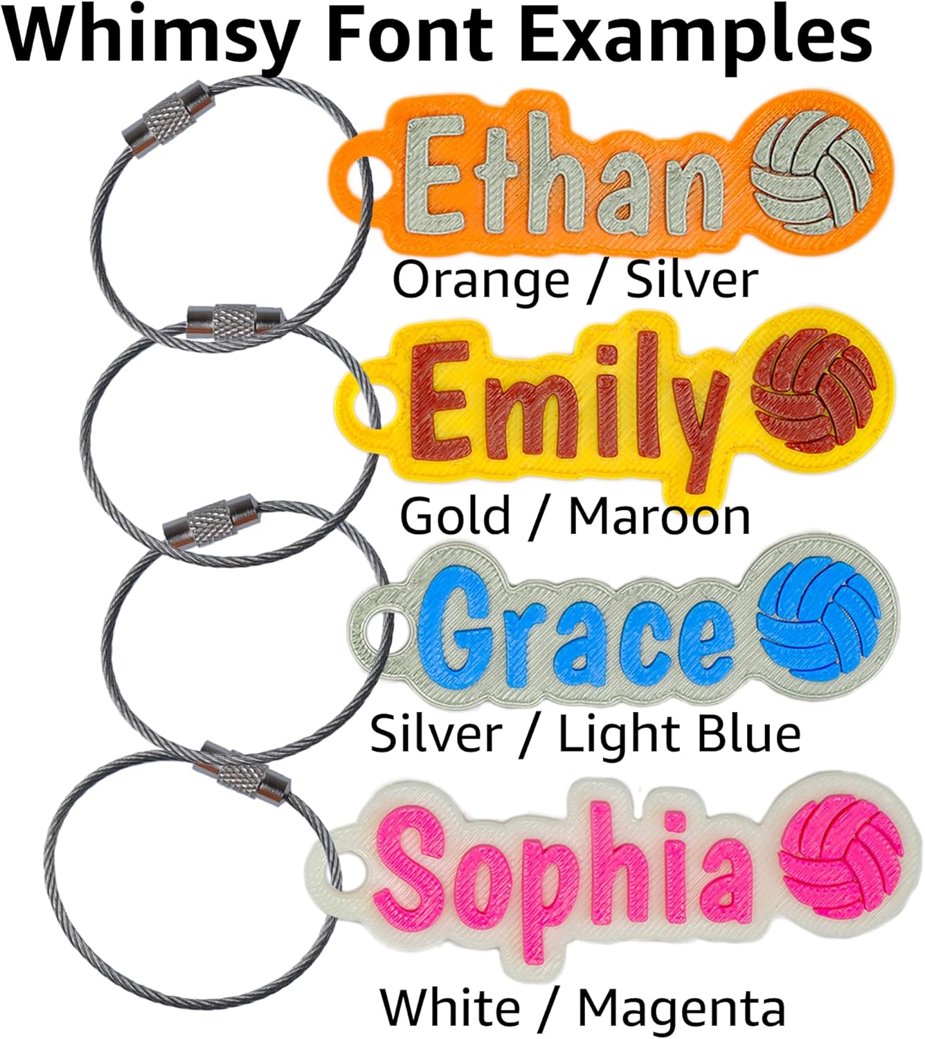 Custom Water Bottle and Bag Name Tag