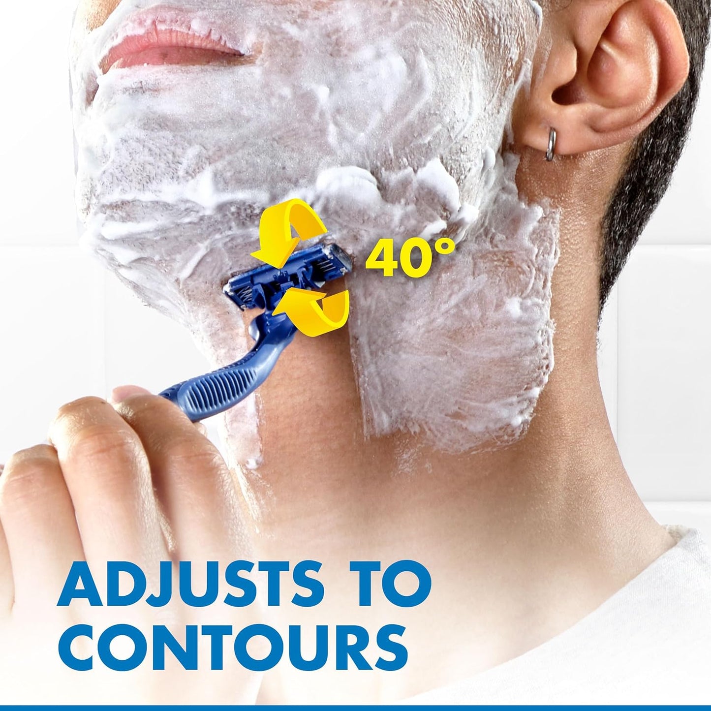 Gillette Sensor3 Smooth Shave Disposable Razor, 4 Count
