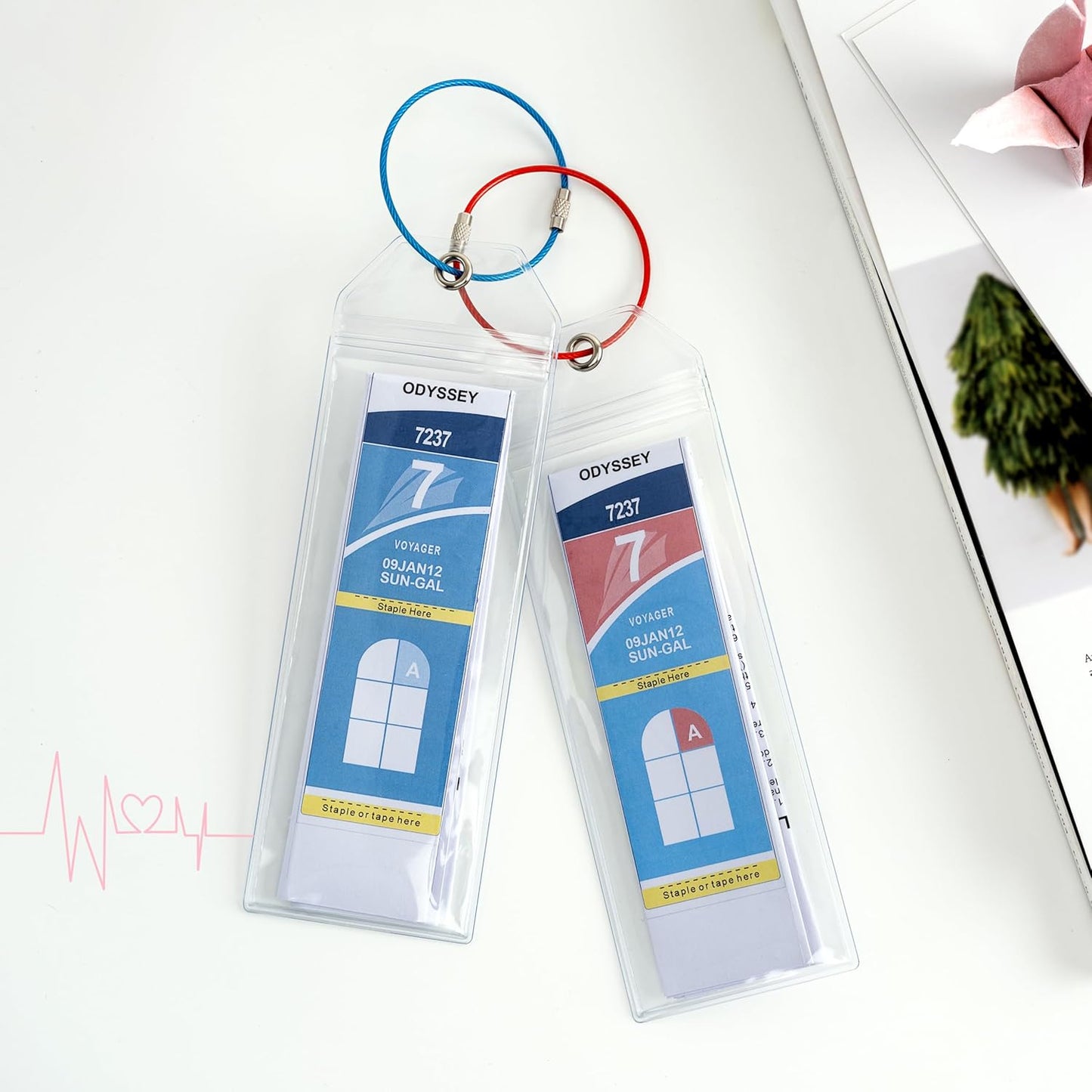 Royal Caribbean & Celebrity Cruise Ship Essentials - Luggage Tag Holders for 2025 Cruise Lovers Must Have, Waterproof & Reusable