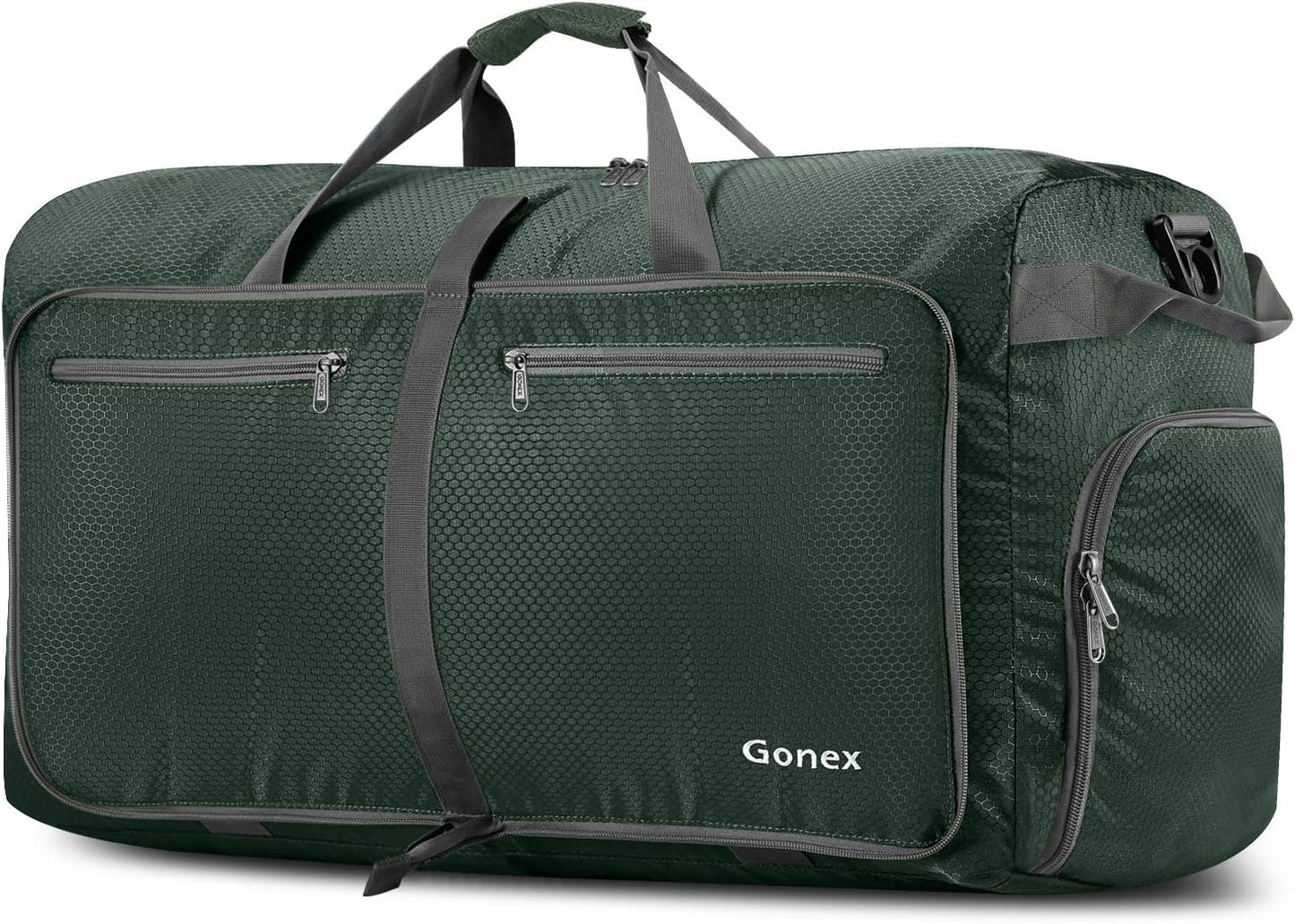 Gonex 40L 60L 80L 100L 150L Large Foldable Travel Duffle Bag with Shoes Compartment, Packable