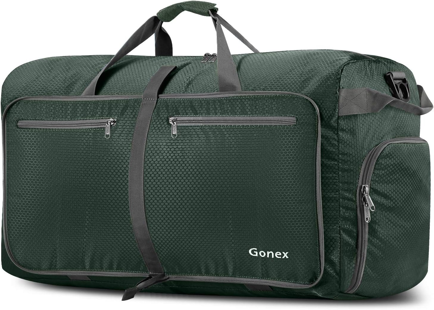 Gonex 40L 60L 80L 100L 150L Large Foldable Travel Duffle Bag with Shoes Compartment, Packable