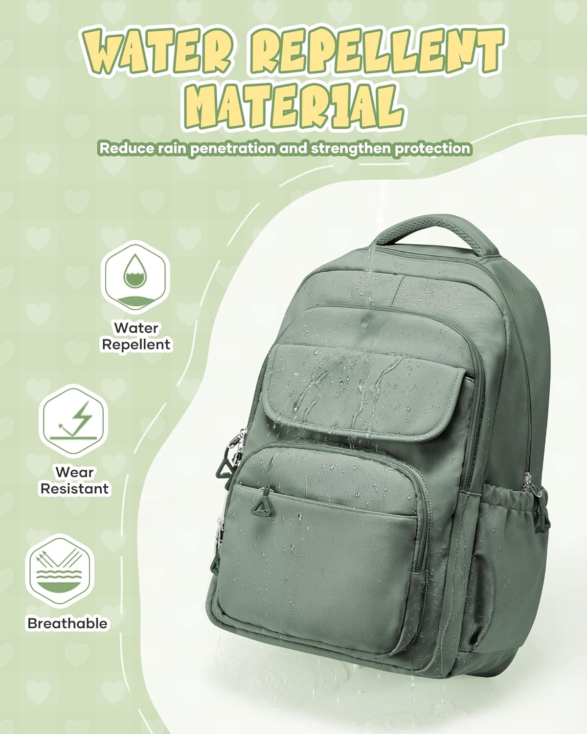 School Backpack for Women Men Cute Backpack for College Students Lightweight High School bag for