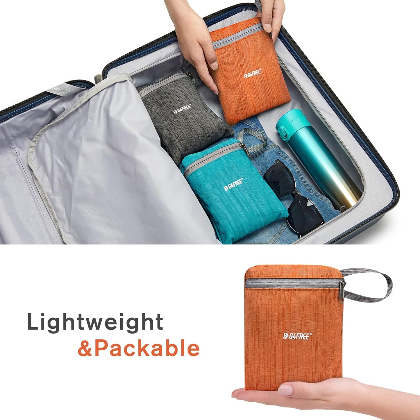 G4Free 10L/15L Hiking Backpack Lightweight Packable Hiking Daypack Small Travel Outdoor Foldable