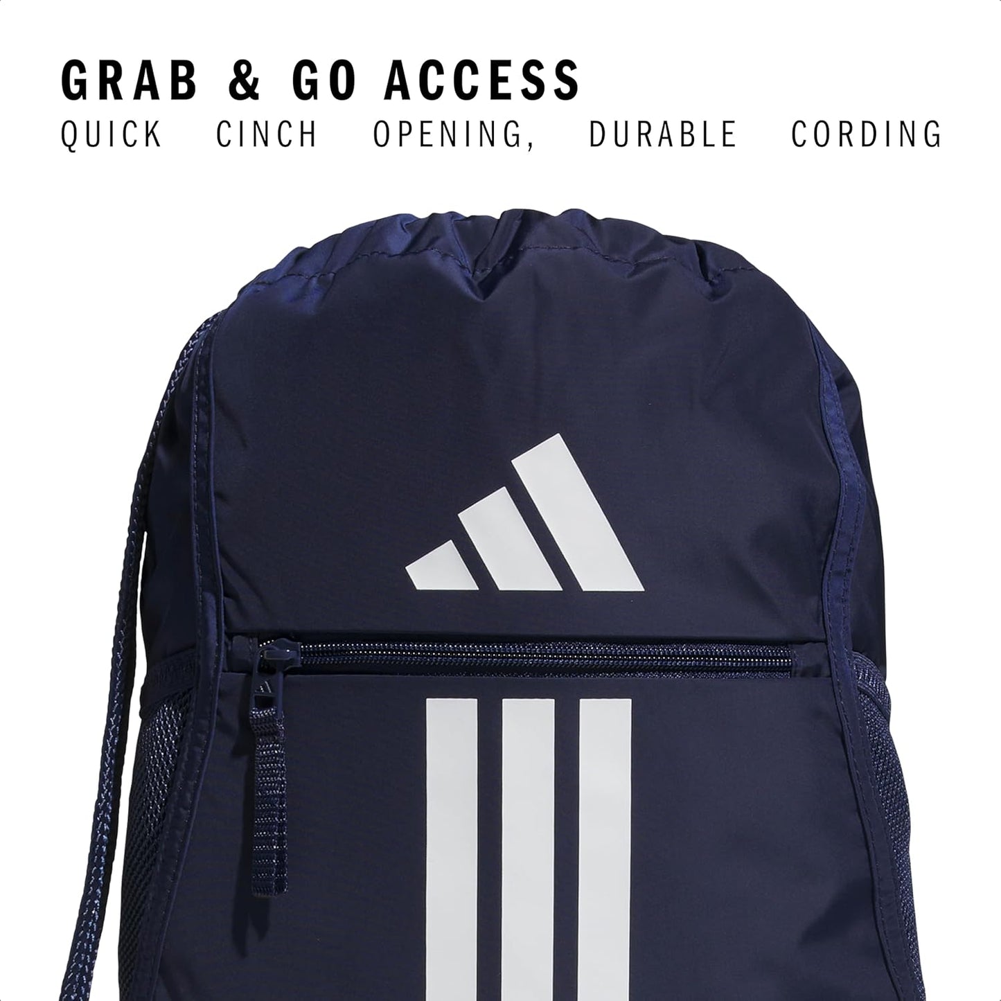adidas Alliance Sackpack – Drawstring Backpack Small Bag for Men and Women