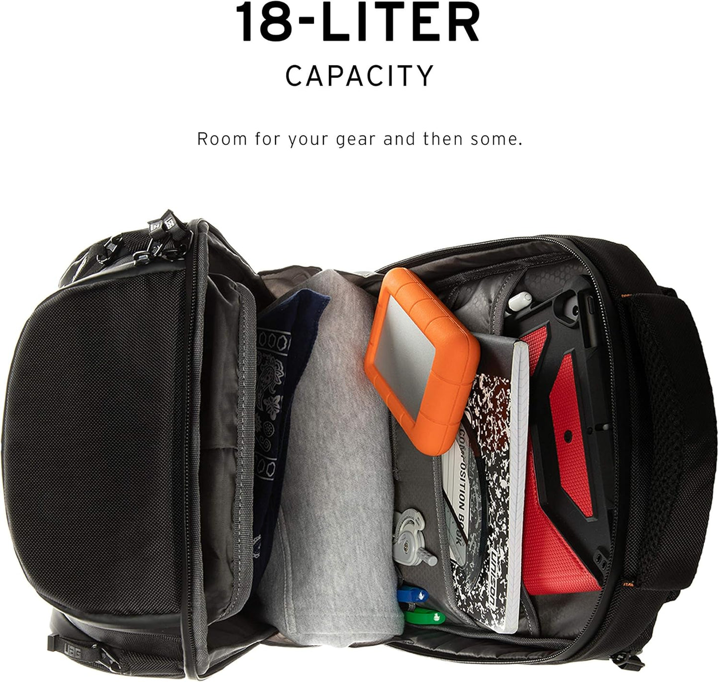 URBAN ARMOR GEAR UAG 18-Liter Backpack Lightweight Tough Weather Resistant Padded Laptop Backpack