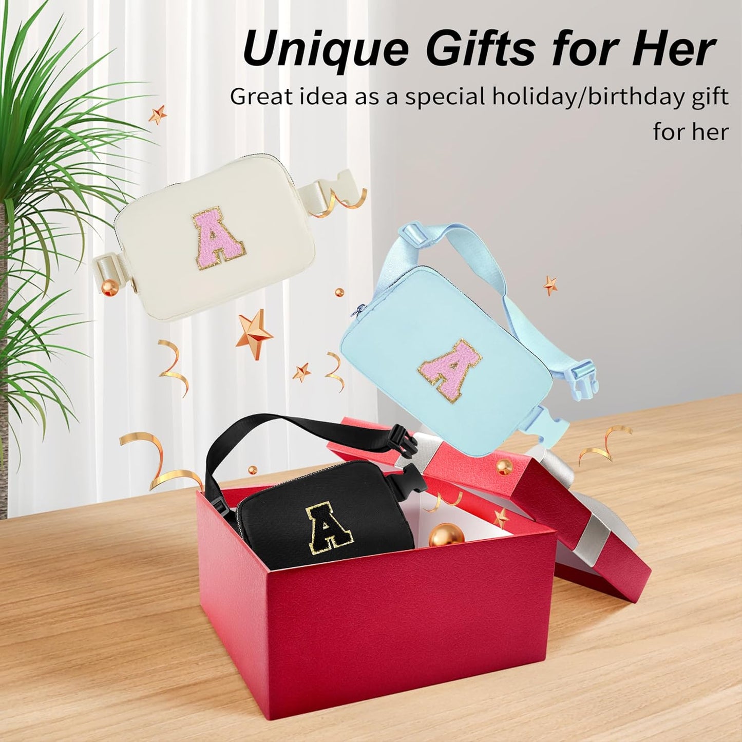 Birthday Gifts for 6 7 8 9 10 11 12 13 Year Old Girls,Belt Bag for Women Girls Fanny Pack Crossbody Bags for Kids,Fashion Waist Packs Cute Teen Trendy Stuff Travel Essentials | Blue,R