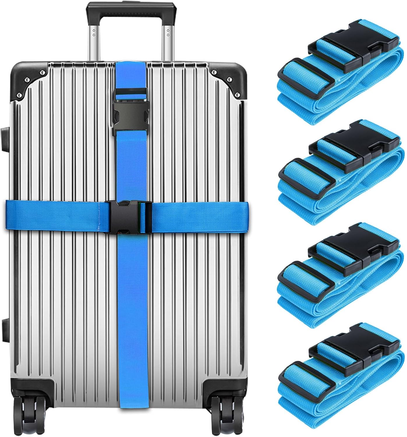 Luggage Straps for Suitcases TSA Approved, Travel Belt Suitcase Belt, Suitcase Straps TSA Approved