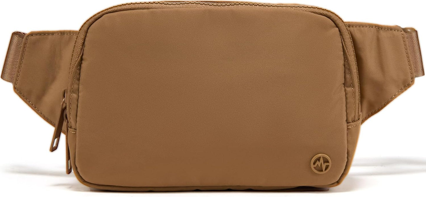 Pander Belt Bag Large 2L, Nylon Fanny Pack Purse for Women and Men with Adjustable Strap