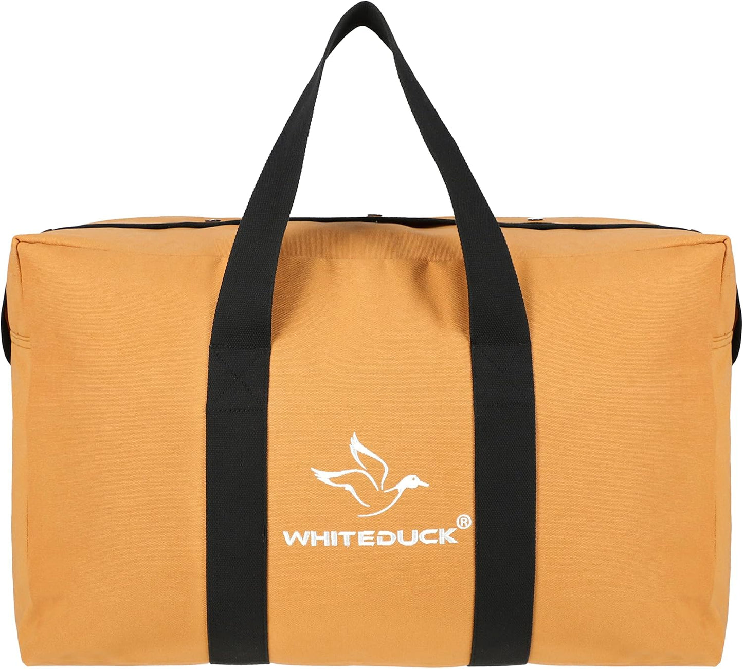 WHITEDUCK Heavy Duty HOPLITE Parachute Duffel Bag, 76 L Foldable Extra Large Multipurpose use, Tactical Canvas Cargo Bag with Snap-Closure for Military, Outdoor, Travel (Tan, Standard 24"x 15"x13")