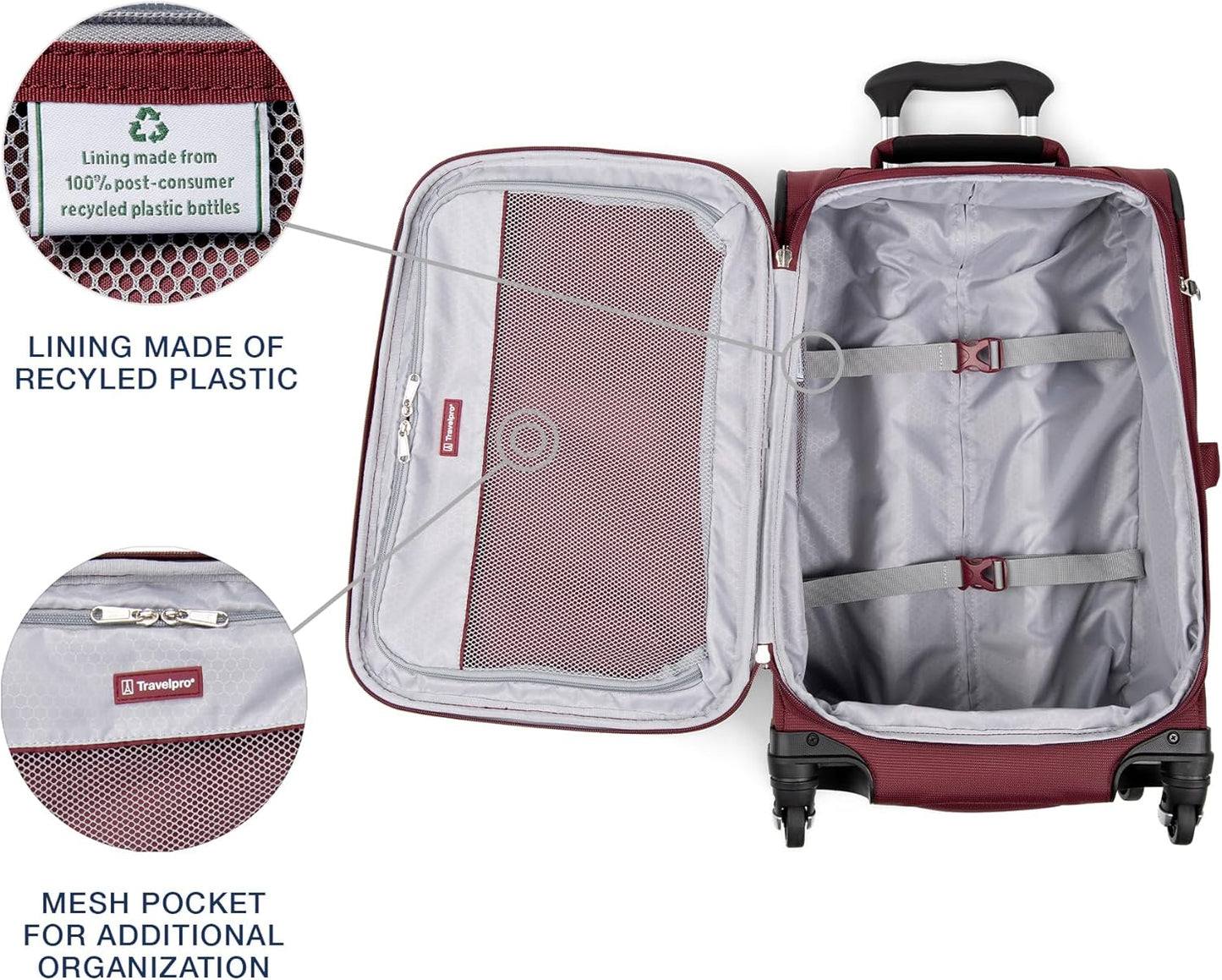 Travelpro Maxlite 5 Softside Expandable Carry-On Luggage with Spinner Wheels, Lightweight, 21-Inch