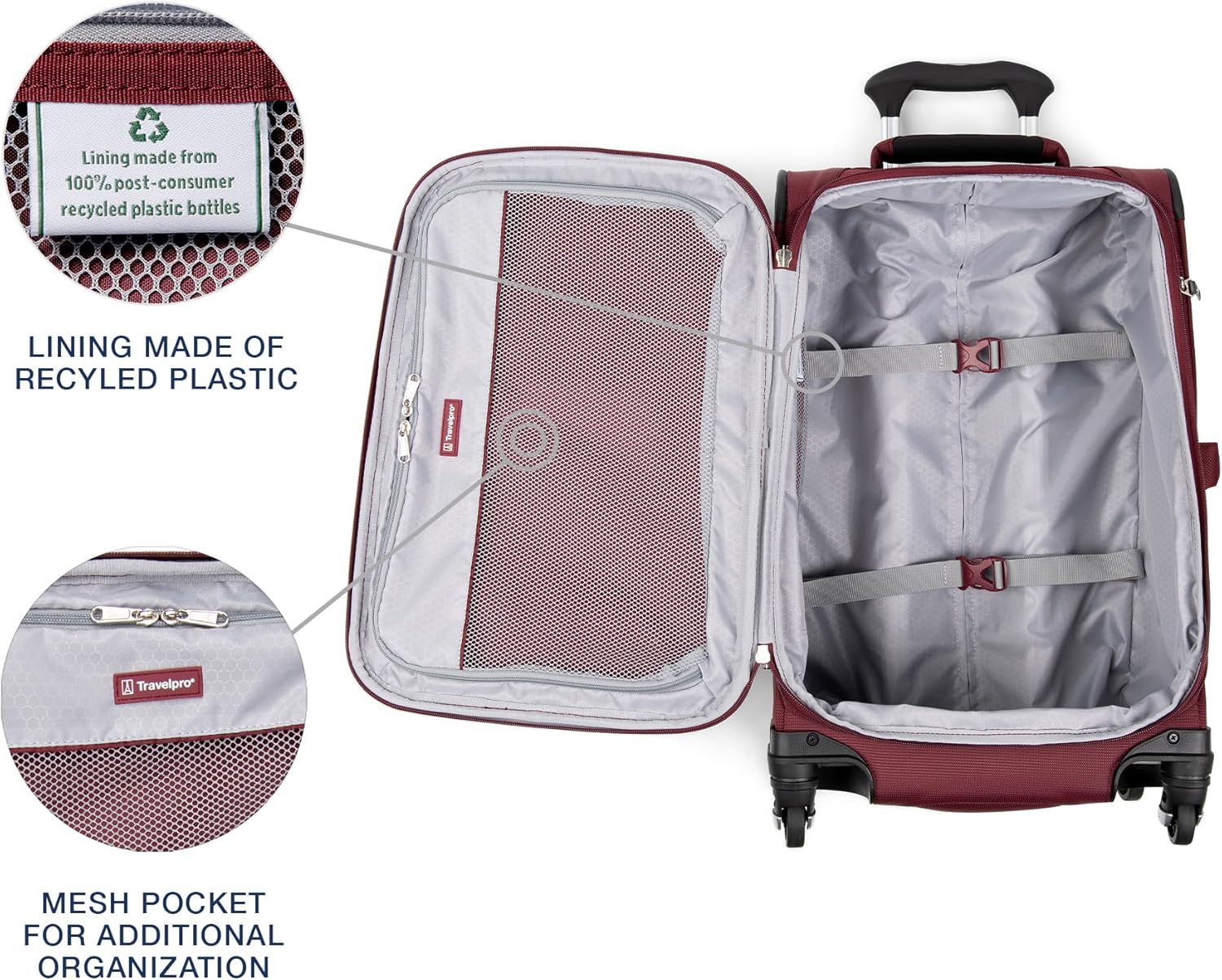 Travelpro Maxlite 5 Softside Expandable Carry-On Luggage with Spinner Wheels, Lightweight, 21-Inch