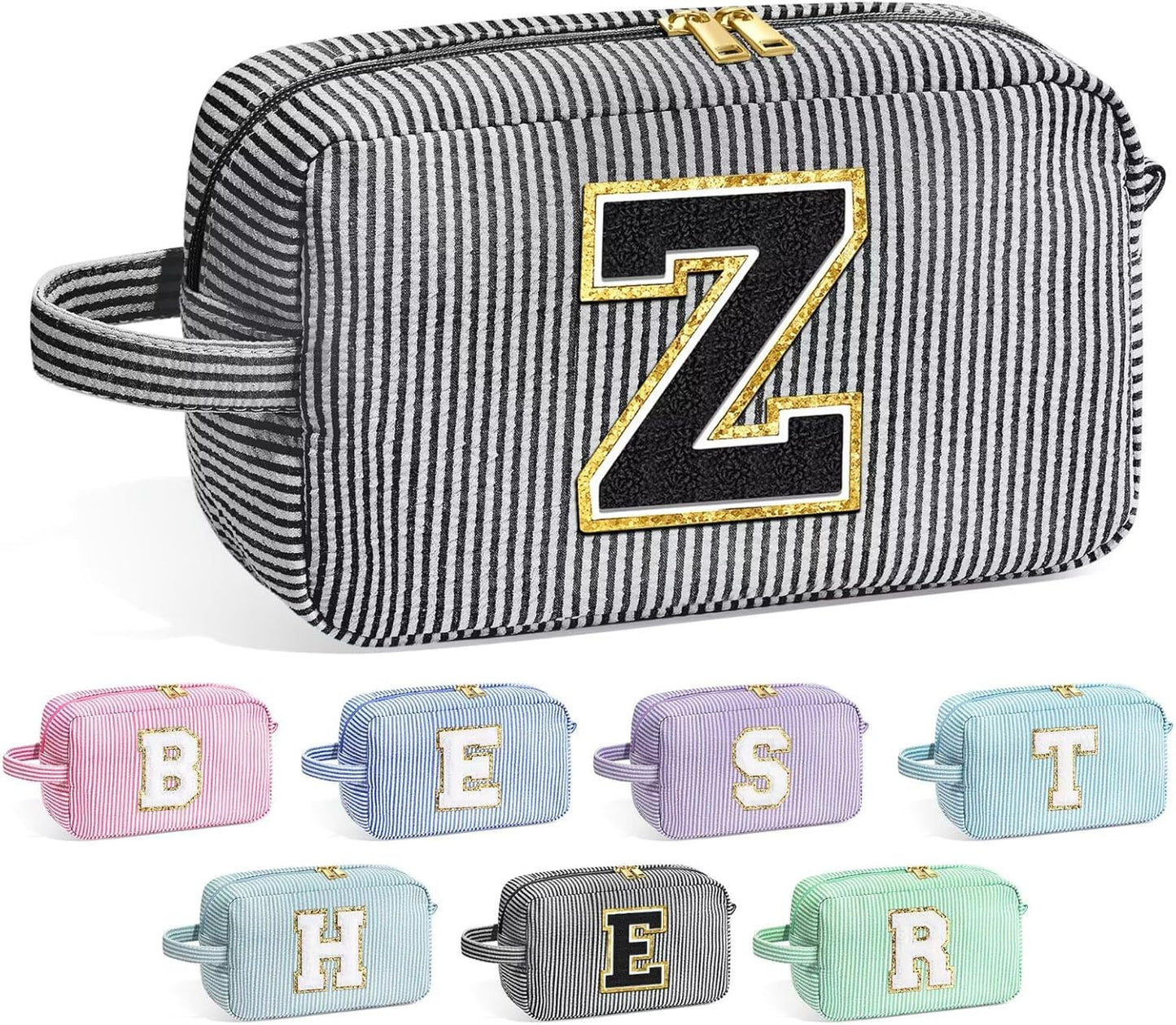 YOOLIFE Birthday Gifts for Mom, Mom Gifts from Daughter, Mother In Law Gifts, Mama Gift Idea, Personalized Gifts for Women, Initial Makeup Bag for Women Z