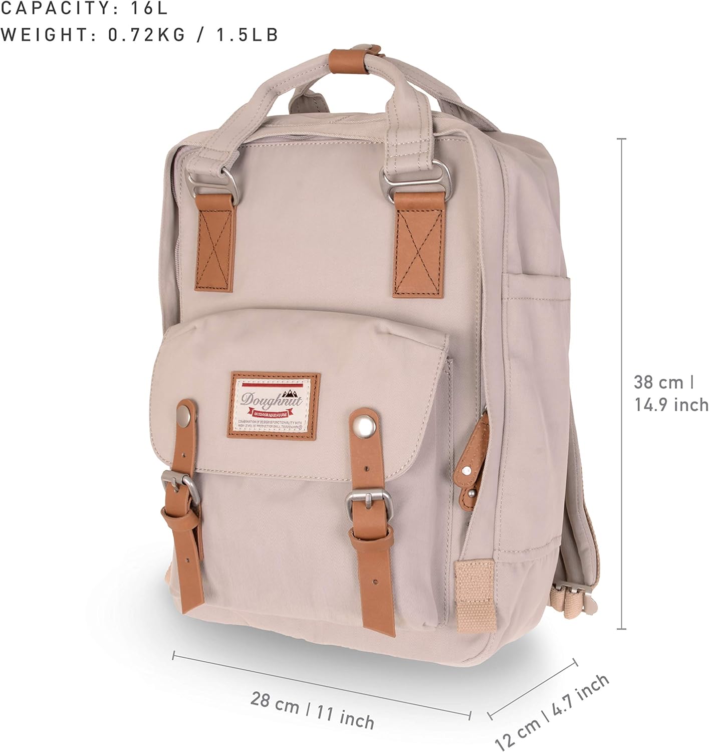 Doughnut Macaroon 16L Travel School Ladies College Girls Lightweight Casual Daypacks Bag Backpack