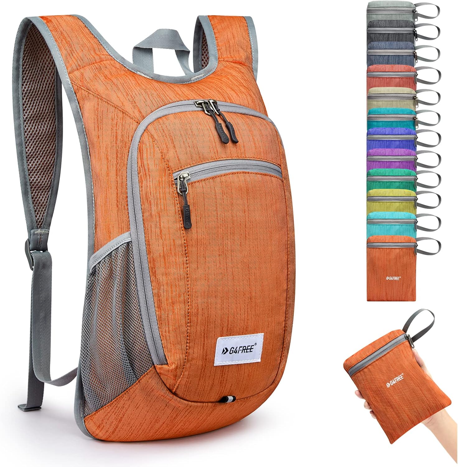 G4Free 10L/15L Hiking Backpack Lightweight Packable Hiking Daypack Small Travel Outdoor Foldable