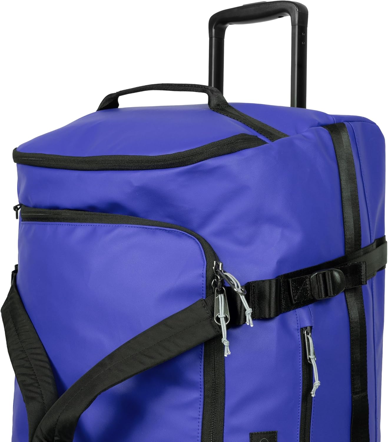 Eastpak Duffel Pack Wheel L – 90L Wheeled Duffel with Telescopic Handle, Convertible Backpack Straps, Weatherproof Finish & Gear Loops