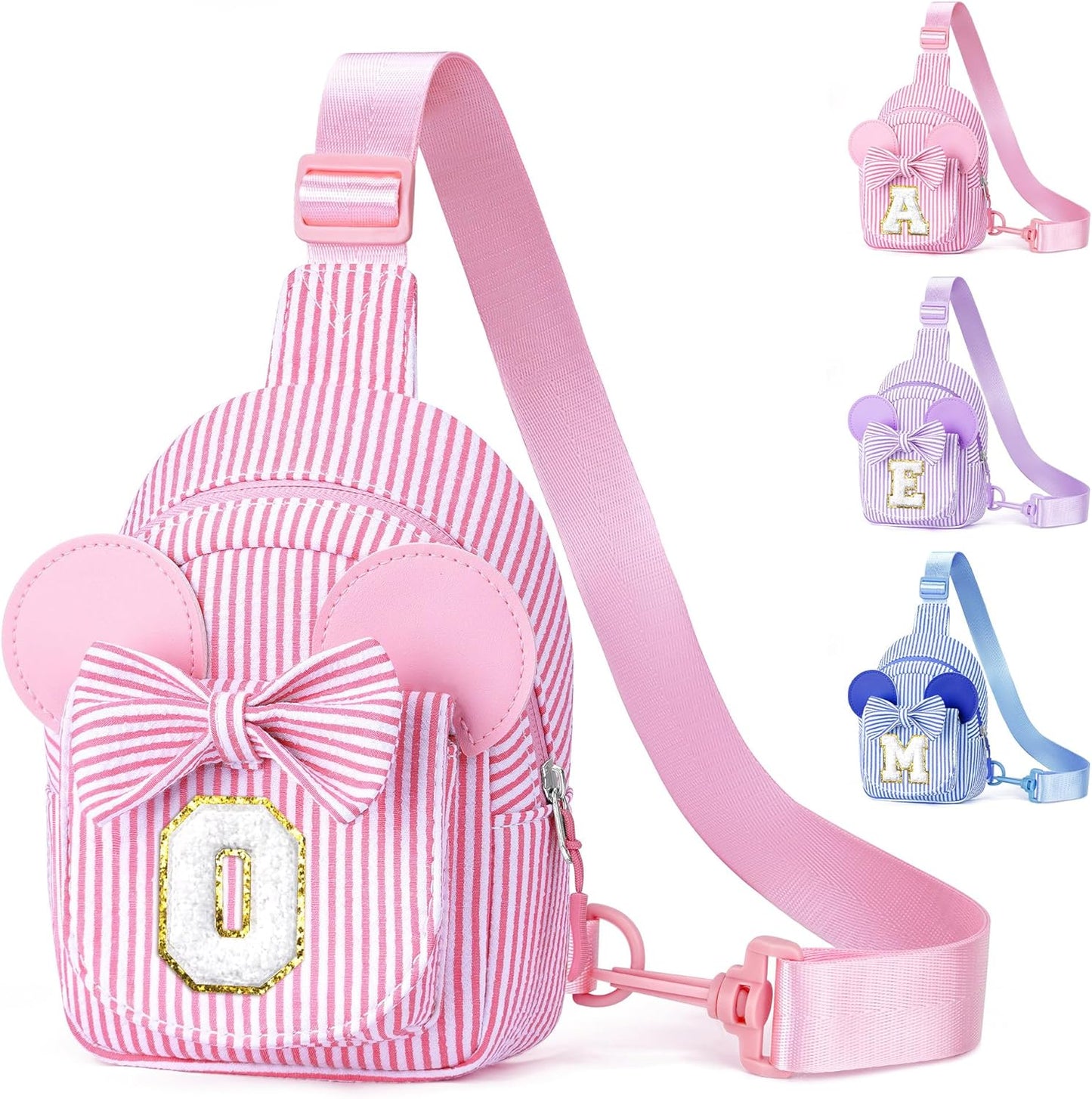 YOOLIFE Small Sling Bag, Birthday Gift for Girls, Gifts for Girls Kids, Little Girl Birthday Gift for Kids Daughter Sister Little Girl Gifts Trendy Stuff Belt Bag (Pink O)