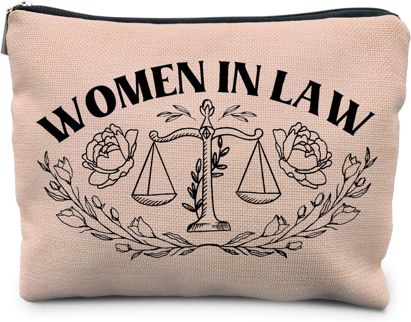 Lawyer Gifts for Women - Law Graduation & Future Lawyer Gift Set, Women in Law Cosmetic Bags Makeup Pouch (Pink)