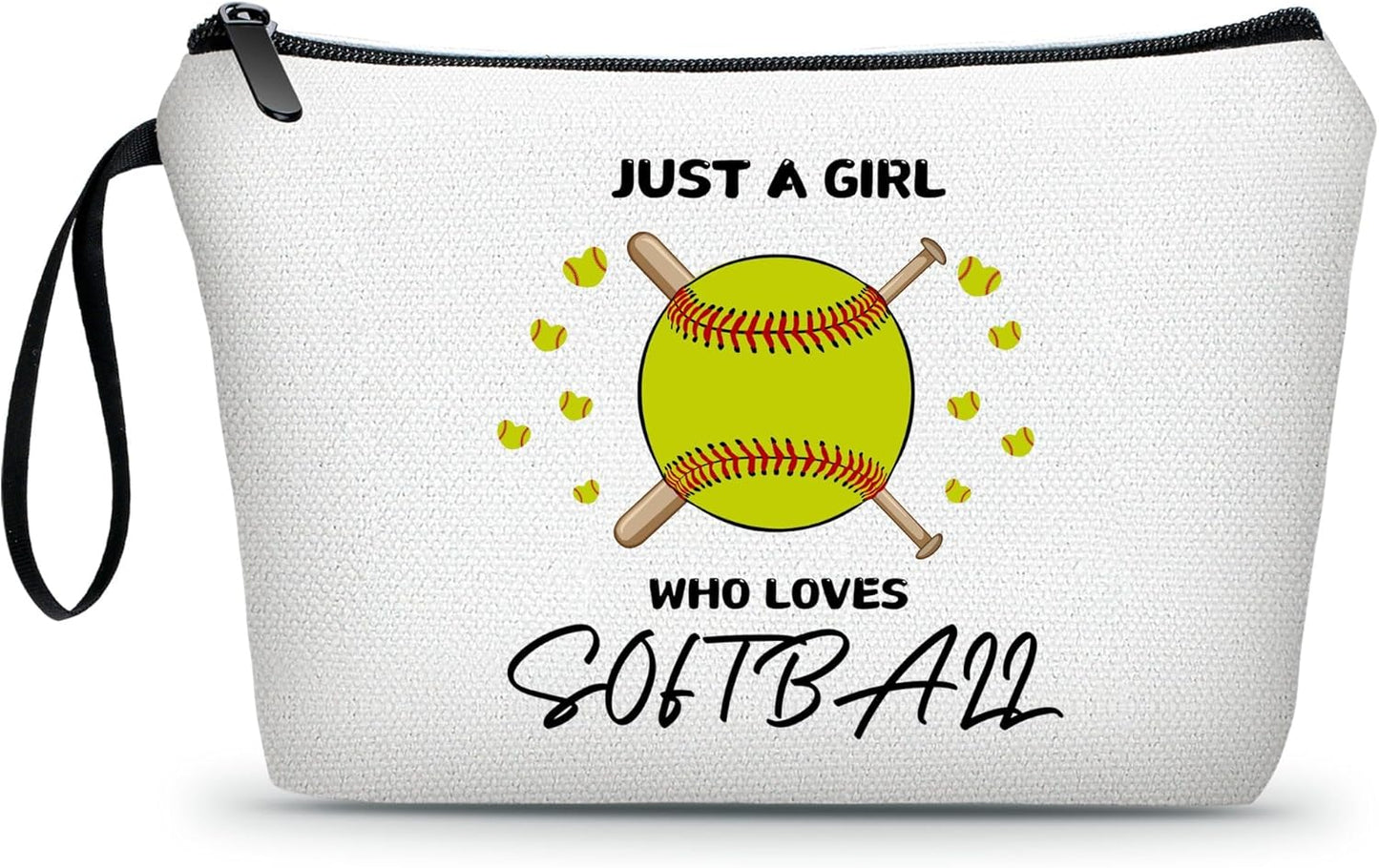 Softball Accessories for Girls,Graduation Gifts for Her,Softball Party Favors,Softball Cosmetic Bag,Softball Gift Bags,Birthday Gifts for Women Her Bff Bestie Best Friend Sister