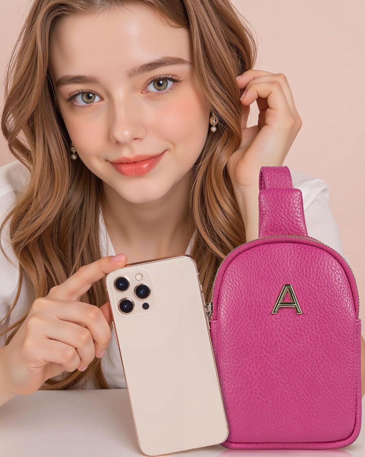 Gifts for 6 7 8 9 10 11 12 13 14 15 16 Years Old Girls, Initial Cell Phone Purse, Birthday Gifts, Small Cross Body Bag for Woman Teen Girls, Travel Crossbody Bags, Lightweight Daily Essentials