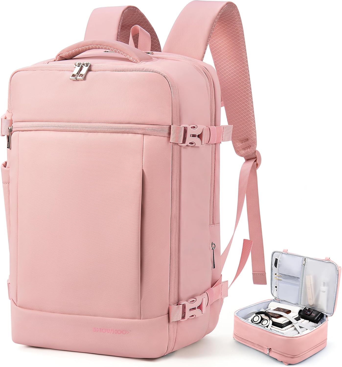 SHOWKOO Travel Backpack For Man Women, Airline Approved Carry On Laptop Backpack For Business, 40L