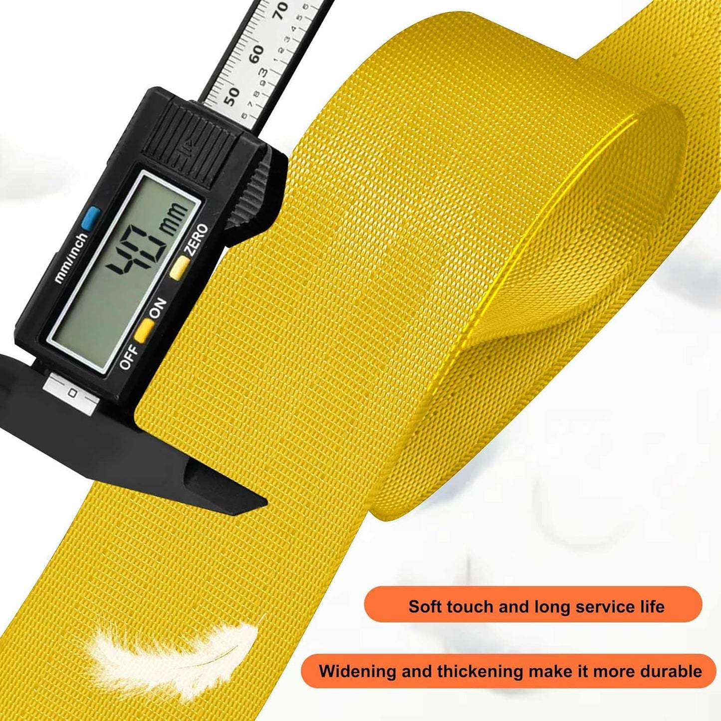 ZINZ 60 Inch Shoulder Strap with Removable Ultra-Thick Pad, Adjustable Buckles Shoulder Crossbody Strap for Luggage Bag